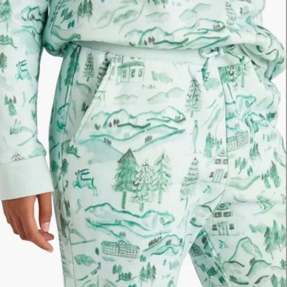 NWT Hill House Home The All-Gender Teddy Jogger in Ski Chalet Size XS - Picture 1 of 3